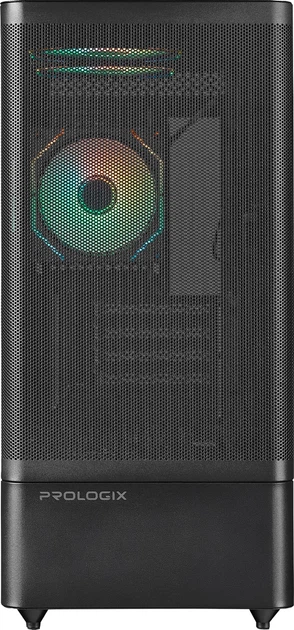 Корпус Prologix Lumi GM-01MAB Mesh Black з 3 ARGB вентиляторами - зображення 4