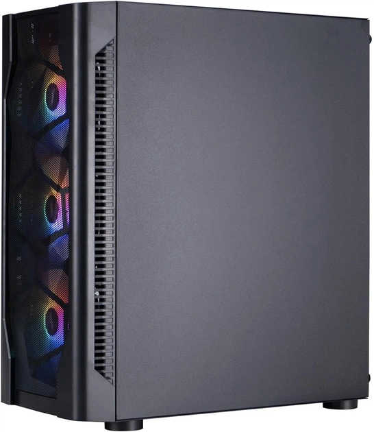 Корпус 1stPlayer D4-BK-4F1 Black з 4 RGB вентиляторами - зображення 4