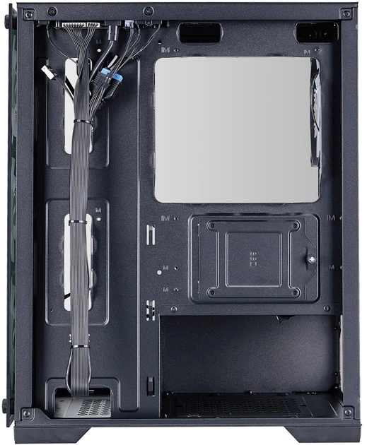 Корпус 1stPlayer X2-M-BK-4F7 Black з 4 ARGB вентиляторами - зображення 8