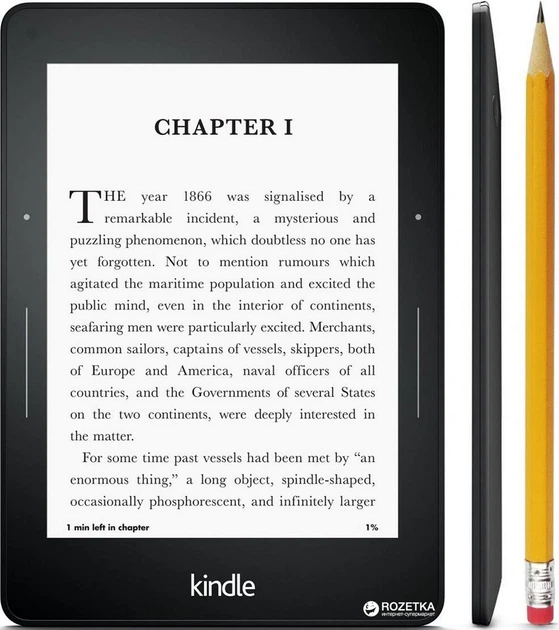 kindle voyage, Wi-Fi, キャンペーン情報なし Amazon Kindle Voyage Black (Online) – фото, отзывы, характеристики