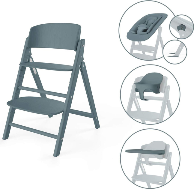 Krzesełko do karmienia Cybex Gold Click & Fold 4 w 1 Stone Blue (4063846473571) - obraz 1
