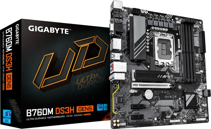 Płyta główna Gigabyte B760M DS3H GEN5 (s1700, Intel B760, PCI-Ex16) - obraz 4