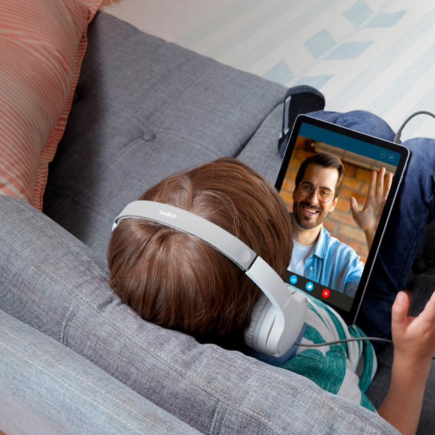 Słuchawki Belkin SoundForm Mini Kids White (AUD002btWTV3) - obraz 8