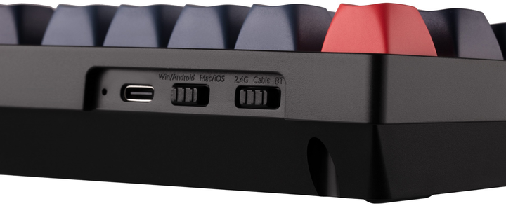 Klawiatura bezprzewodowa Keychron V1 Max Gateron Jupiter Banana QMK Ang./Ukr Wireless/Bluetooth/USB Black (V1MD4_KEYCHRON) - obraz 11