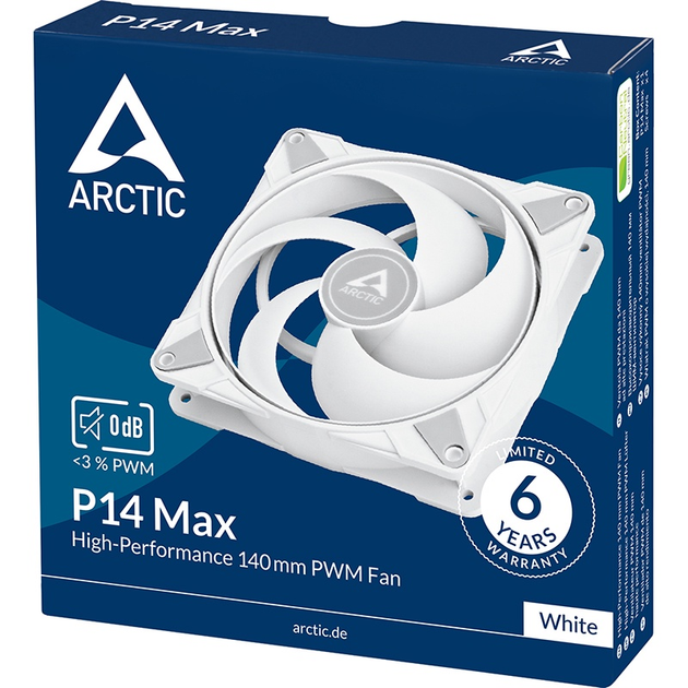 Wentylator Arctic P14 Max, biały (ACFAN00304A) - obraz 4