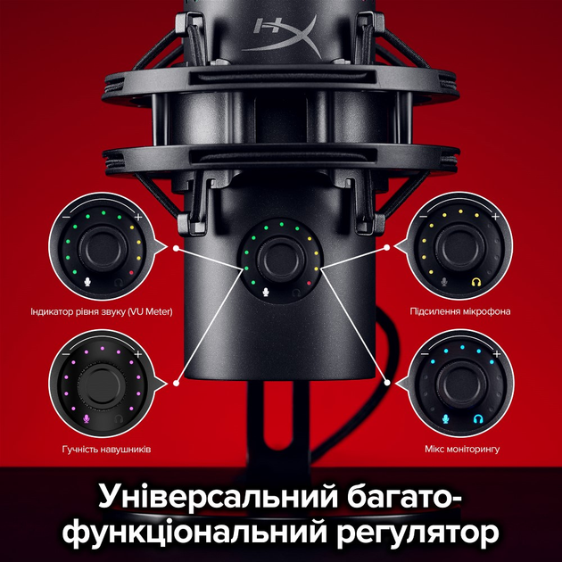 USB мікрофон HyperX QuadCast 2 S (9A273AA) - зображення 9