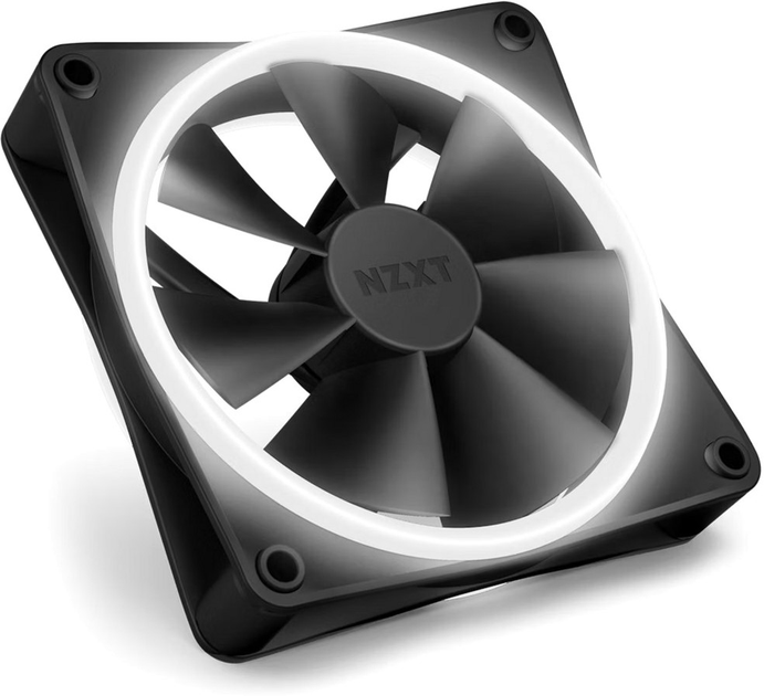 Chłodzenie powietrzne do komputera PC NZXT F120RGB Duo - 120mm Dual-sided RGB Fan - Single Pack Black (RF-D12SF-B1) - obraz 6