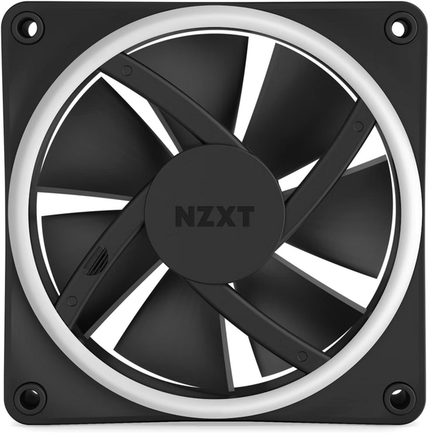 Chłodzenie powietrzne do komputera PC NZXT F120RGB Duo - 120mm Dual-sided RGB Fan - Single Pack Black (RF-D12SF-B1) - obraz 2
