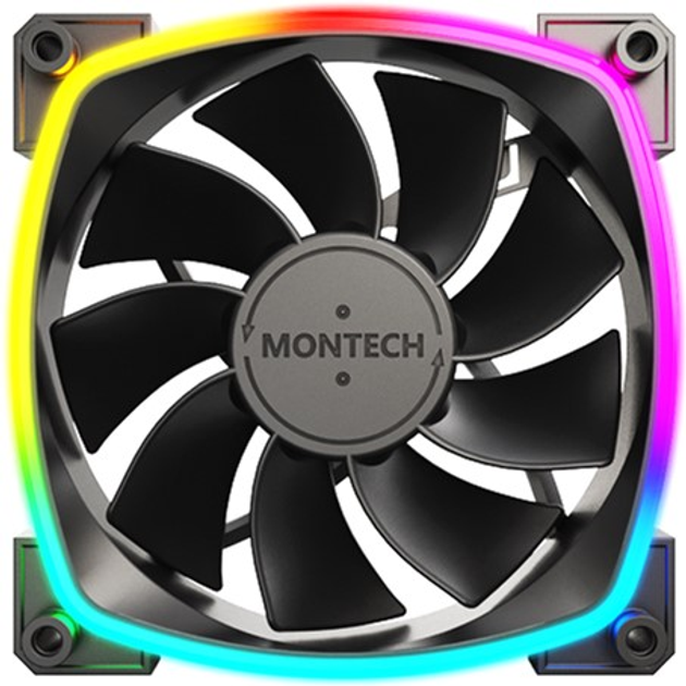 Wentylator Montech RX120 PWM (RX120 PWM Black) - obraz 1