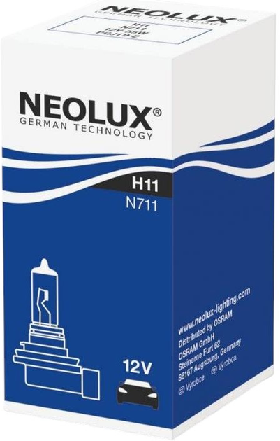 Żarówka samochodowa Neolux Blue Light N711B H11 55 W 12 V (4052899468603) - obraz 2