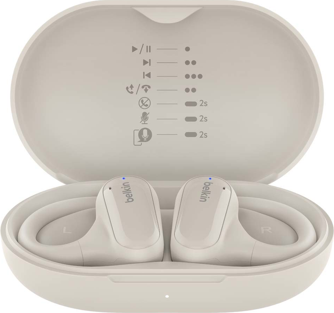 Słuchawki Belkin SoundForm ClearFit Open-Ear Sand (AUC013ctSA) - obraz 3
