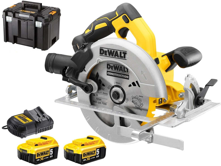 Akumulatorowa piła tarczowa DeWalt DCS570P2 (5035048663080) - obraz 1