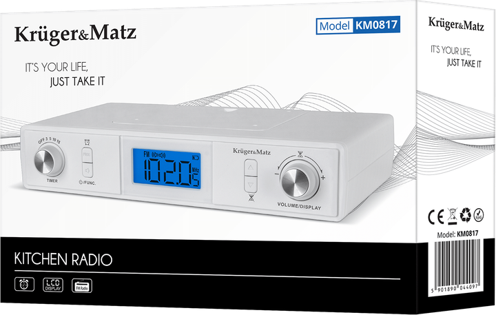 Radio kuchenne Kruger&Matz KM0817 z Bluetooth (5901890044097) - obraz 4