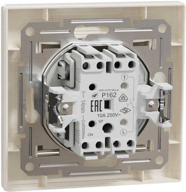 Вимикач кнопоковий Schneider Electric Asfora самозажимний крем EPH0700123 - Фото 2 Вимикач кнопоковий Schneider Electric Asfora самозажимний крем EPH0700123 - изображение 2