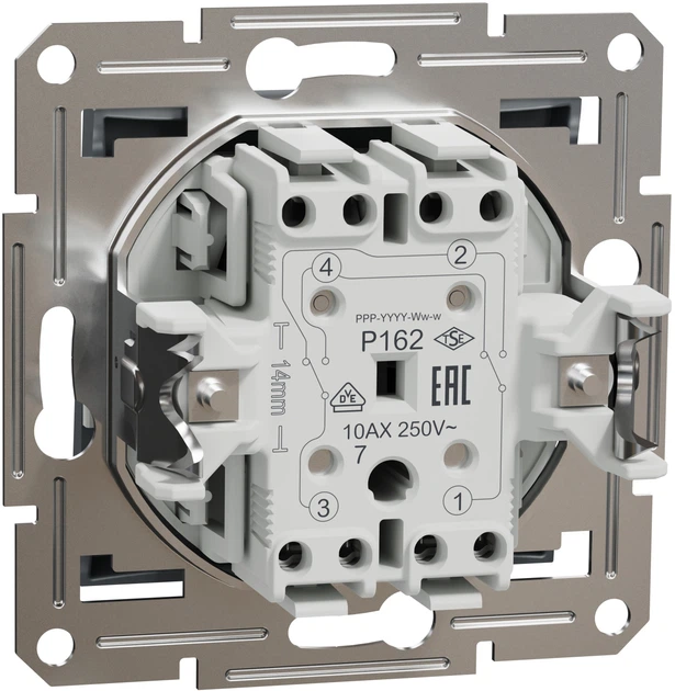 Перемикач перехресний Schneider Electric Asfora самозажимний сталь EPH0500162 - Фото 2 Перемикач перехресний Schneider Electric Asfora самозажимний сталь EPH0500162 - зображення 2