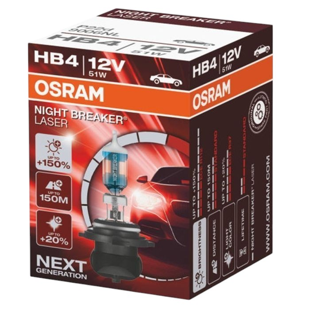 Żarówka samochodowa Osram Night Breaker Laser 9006NL HB4 51 W 12 V (4052899998889) - obraz 2