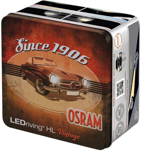 Набір автоламп Osram LEDriving HL Vintage H7/H18 18W 12V 2 шт. (64210DWVNT-2MB) - зображення 2