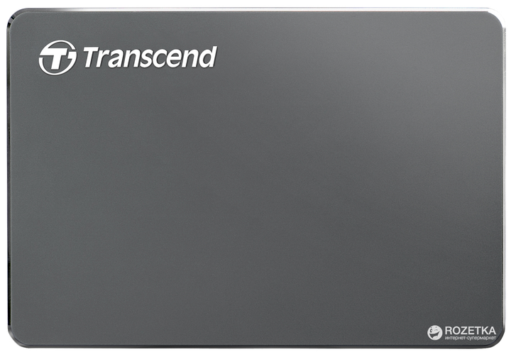 Dysk twardy Transcend StoreJet 25C3 1TB 5400rpm TS1TSJ25C3N 2.5" USB 3.0 External Iron Gray - obraz 1