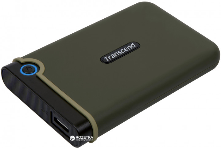 Dysk twardy Transcend StoreJet 25M3G 1TB TS1TSJ25M3G 2.5" USB 3.1 Gen1 External Military Green - obraz 4