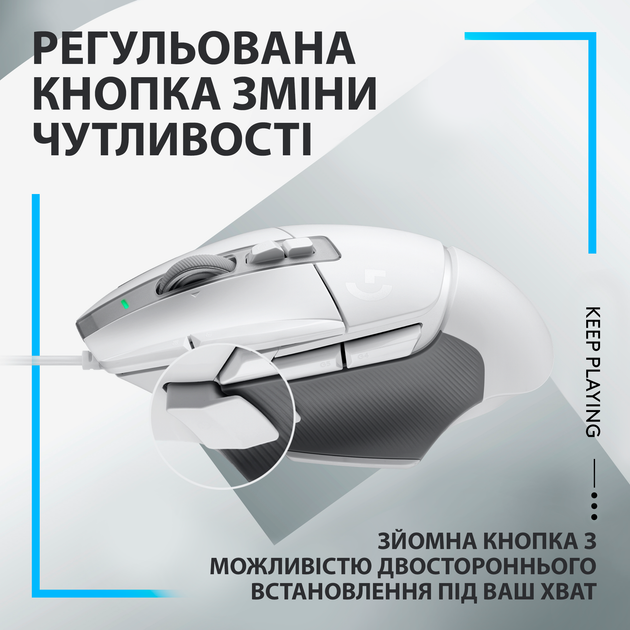Zestaw mysz do gier Logitech G502 X + powierzchnia do gry G240 White (991-000490) - obraz 7