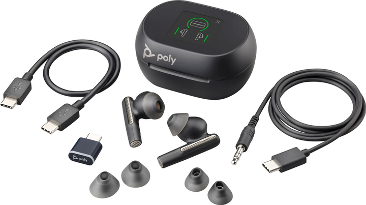 Навушники Poly TWS Voyager Free 60+ Earbuds + BT700C + TSCHC Black (7Y8G4AA) - зображення 7