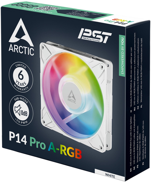 Вентилятор Arctic P14 Pro A-RGB White (ACFAN00318A) - зображення 8