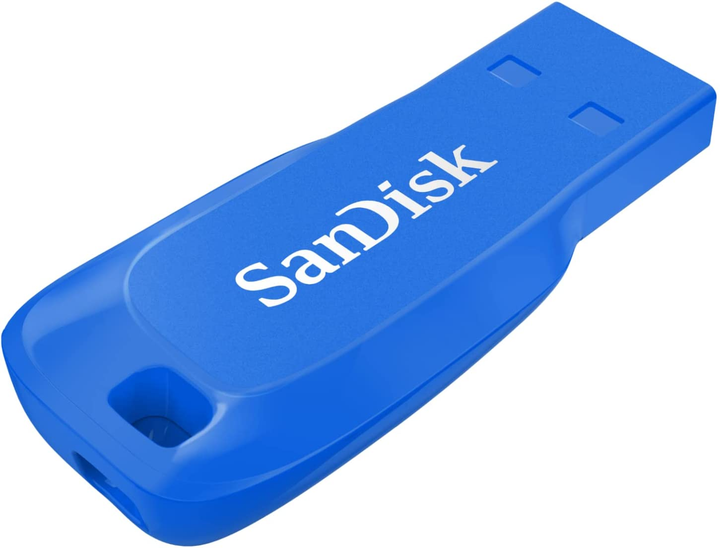 Pamięć flash USB SanDisk Cruzer Blade 32GB USB 2.0 Electric Blue (SDCZ50C-032G-B35BE) - obraz 2