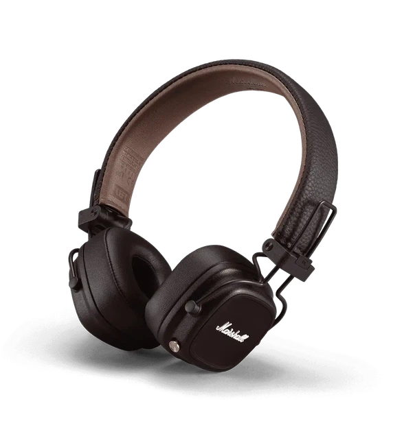 Marshall Major IV Brown & Black,Bluetooth —40 годин роботи, бездротова зарядка, мікрофон - зображення 8