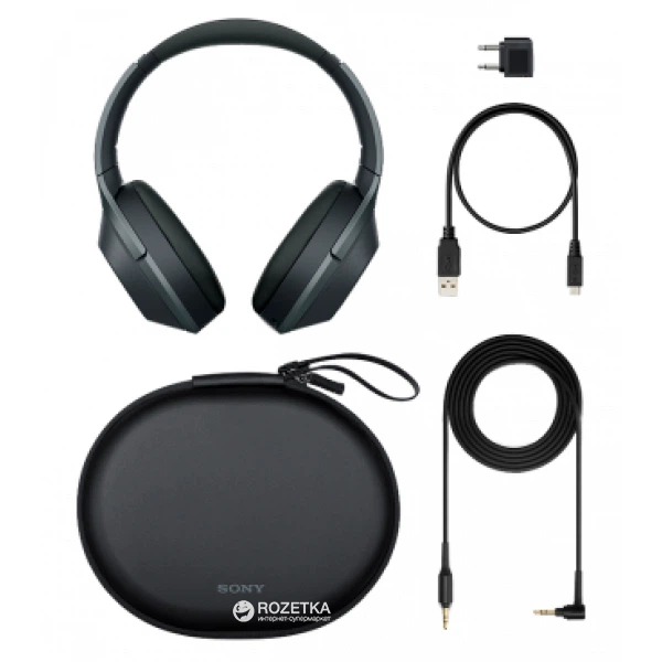 ヘッドホン SONY WH-1000XM2 BLACK Наушники Sony WH-1000XM2 Black (WH1000XM2B.E) купить в интернет