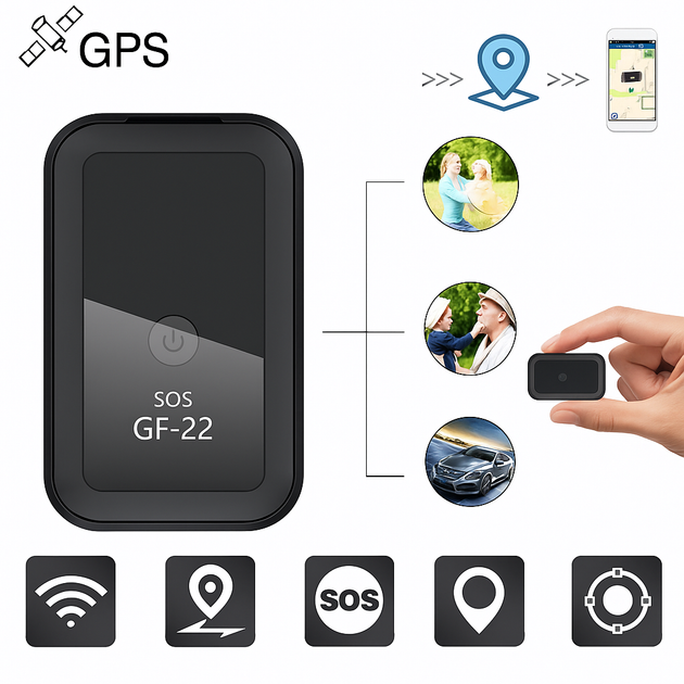 GPS трекер GF 22 с магнитом мини маячок для авто детей животных багажа - изображение 2