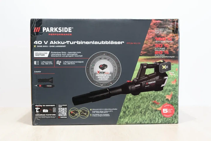 Акумуляторна турбінна повітродувка Parkside PPTLBA 40-Li C3 Безщіткова Сірий Код: 0290 - изображение 10