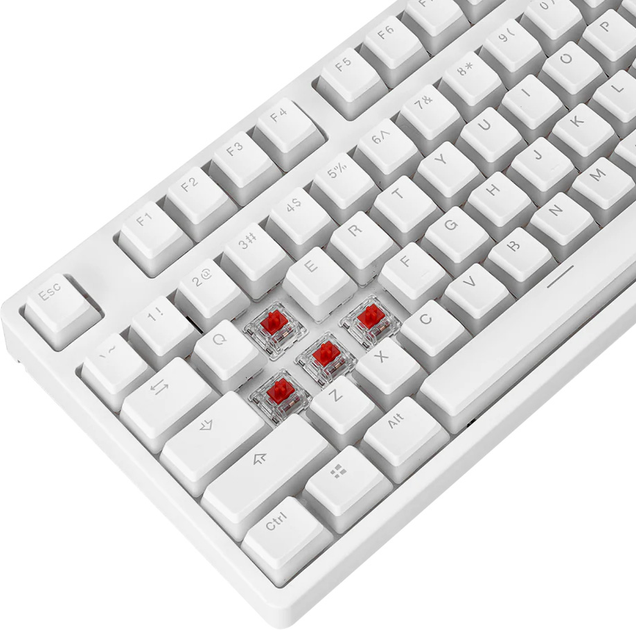 Klawiatura przewodowa Rampage KB-R136 GHOST White (8680096115011) - obraz 7