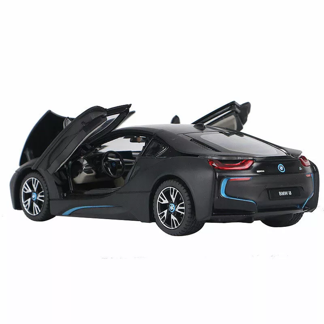 Машинка Rastar BMW I8 1:24 метал чорний 56500 - зображення 4