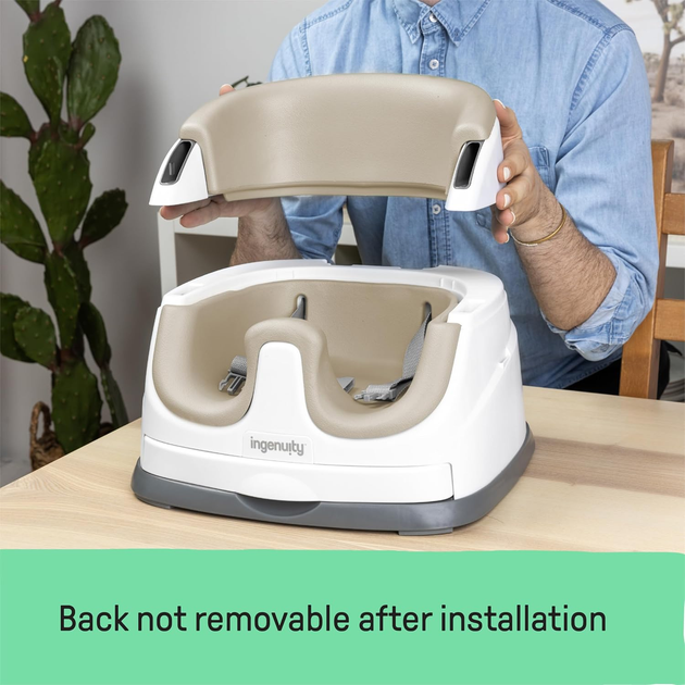 Krzesełko do karmienia Ingenuity Baby Base Booster 2 w 1 Cashmere (0074451106789) - obraz 6