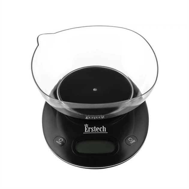 Весы кухонные электронные ERSTECH EKS-5181 BLACK - Фото 4 Весы кухонные электронные ERSTECH EKS-5181 BLACK - изображение 4