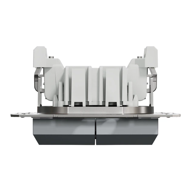 Кнопковий вимикач двоклавішний Schneider Electric Asfora сталь EPH1100162 - зображення 5