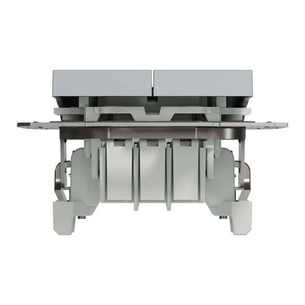 Переключатель двухклавишный Schneider Electric Asfora сталь EPH0600162 - Фото 2 Переключатель двухклавишный Schneider Electric Asfora сталь EPH0600162 - изображение 2