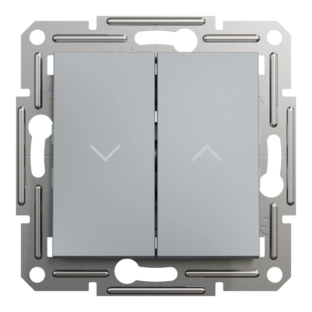 Вимикач для жалюзі Schneider Electric Asfora сталь EPH1300162 - зображення 3