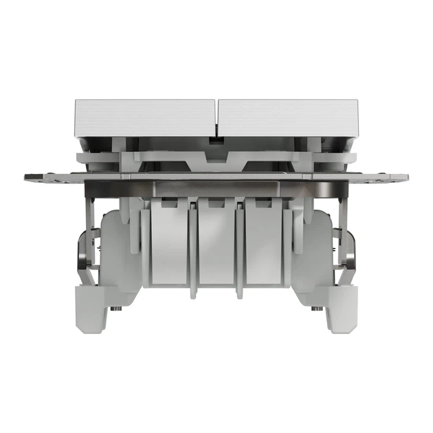 Переключатель двухклавишный Schneider Electric Asfora алюминий EPH0600161 - изображение 4