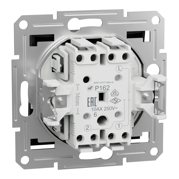 Переключатель одноклавишный Schneider Electric Asfora антрацит EPH0400171 - изображение 6