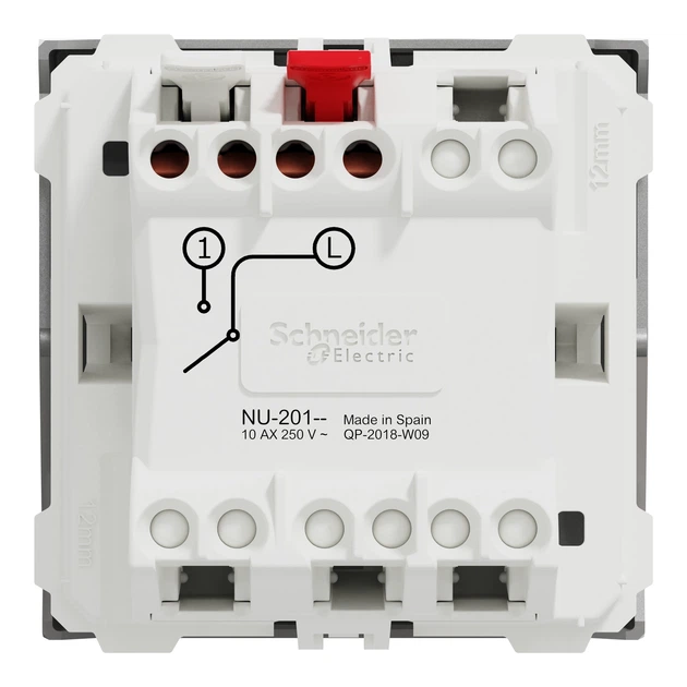 Выключатель одноклавишный Schneider Electric Unica New 2 модуля алюминий NU320130 - изображение 7