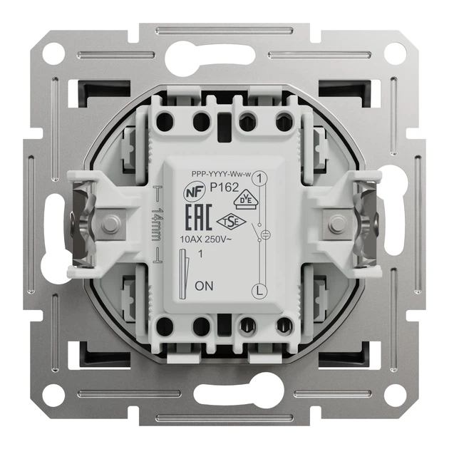 Выключатель одноклавишный Schneider Electric Asfora с подсветкой антрацит EPH1400171 - изображение 8