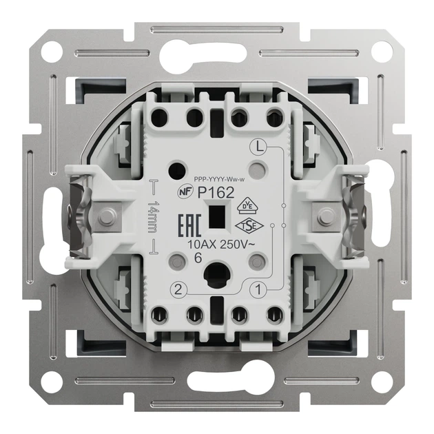 Переключатель одноклавишный Schneider Electric Asfora сталь EPH0400162 - Фото 7 Переключатель одноклавишный Schneider Electric Asfora сталь EPH0400162 - изображение 7