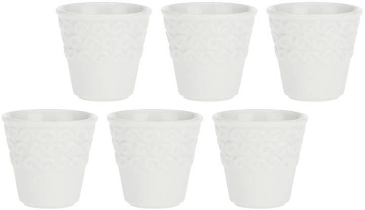 Zestaw kubków La Porcellana Bianca Momenti porcelana 6x75 ml (8027549083808) - obraz 1