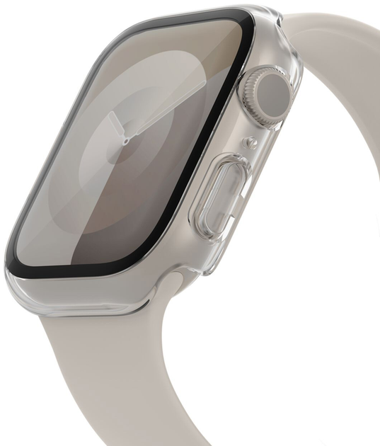 Чохол Belkin ScreenForce TemperedCurve 2-in-1 для Apple Watch 44/45 мм Transparent (OVG004ZZCL-REV) - зображення 2