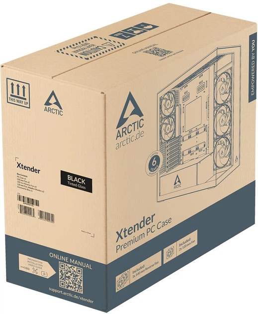 Корпус Arctic Xtender VG Black (4895265000485) - зображення 9