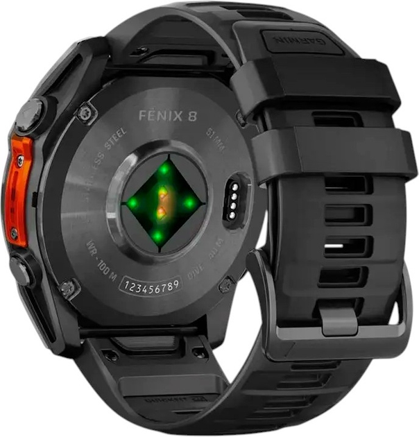 Smartwatch Garmin fenix 8 51mm AMOLED Slate Grey with Black Silicone Band (010-02905-00) - obraz 12