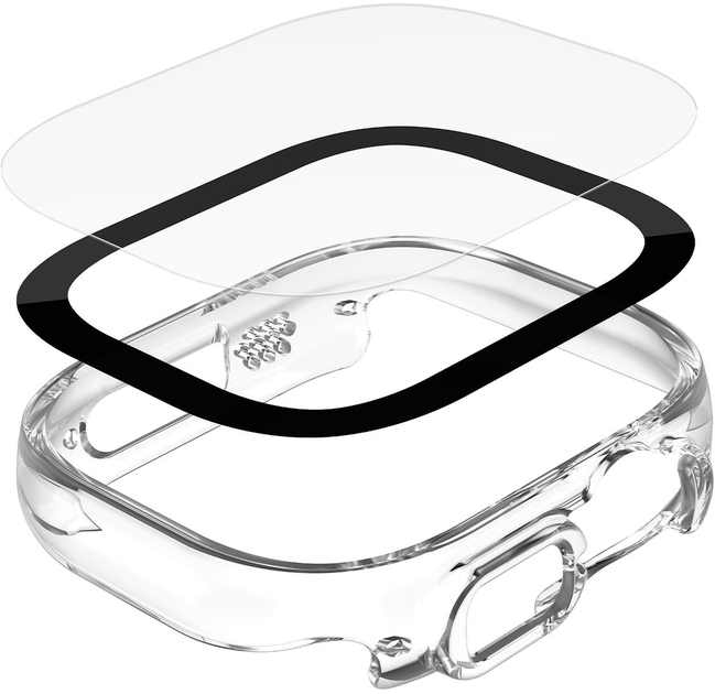Чохол Belkin ScreenForce TemperedCurve 2-in-1 для Apple Watch Ultra 1/2 Transparent (OWA001ZZCL) - зображення 5