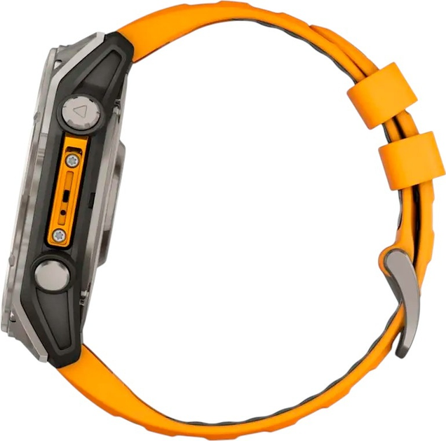 Smartwatch Garmin fenix 8 51mm AMOLED Sapphire Titanium with Spark Orange and Graphite Silicone Band (010-02905-11) - obraz 10