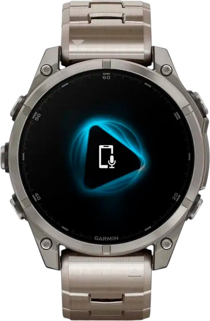 Smartwatch Garmin fenix 8 47mm AMOLED Sapphire Titanium with Vented Titanium Bracelet (010-02904-40) - obraz 6